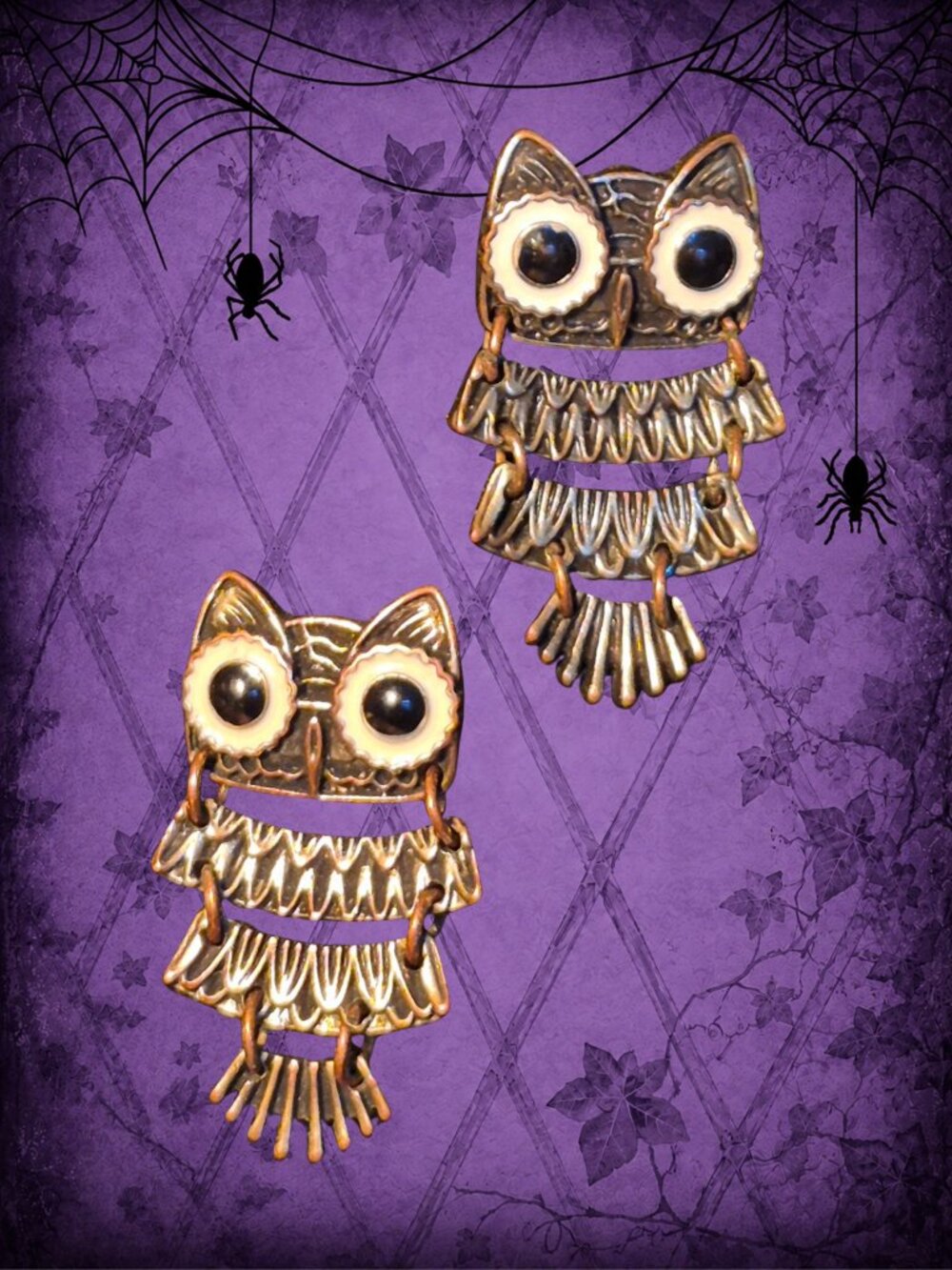 Beyond Midnight 🦉🧚‍♂️ Owl Dangle Earrings